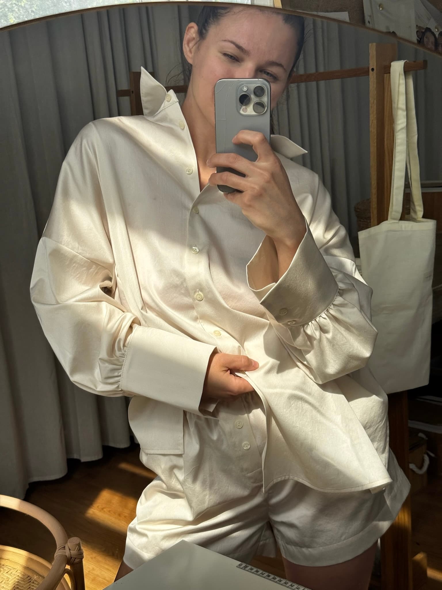 EGZT SIGNATURE PAPYRUS COTTON SHIRT