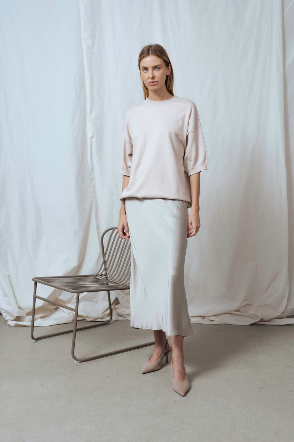 Women's clothing fashion. Breeze dress from unlabel ss/26 collection. Minimalist style, modern design, premium quality womenswear. Made in Lithuania.