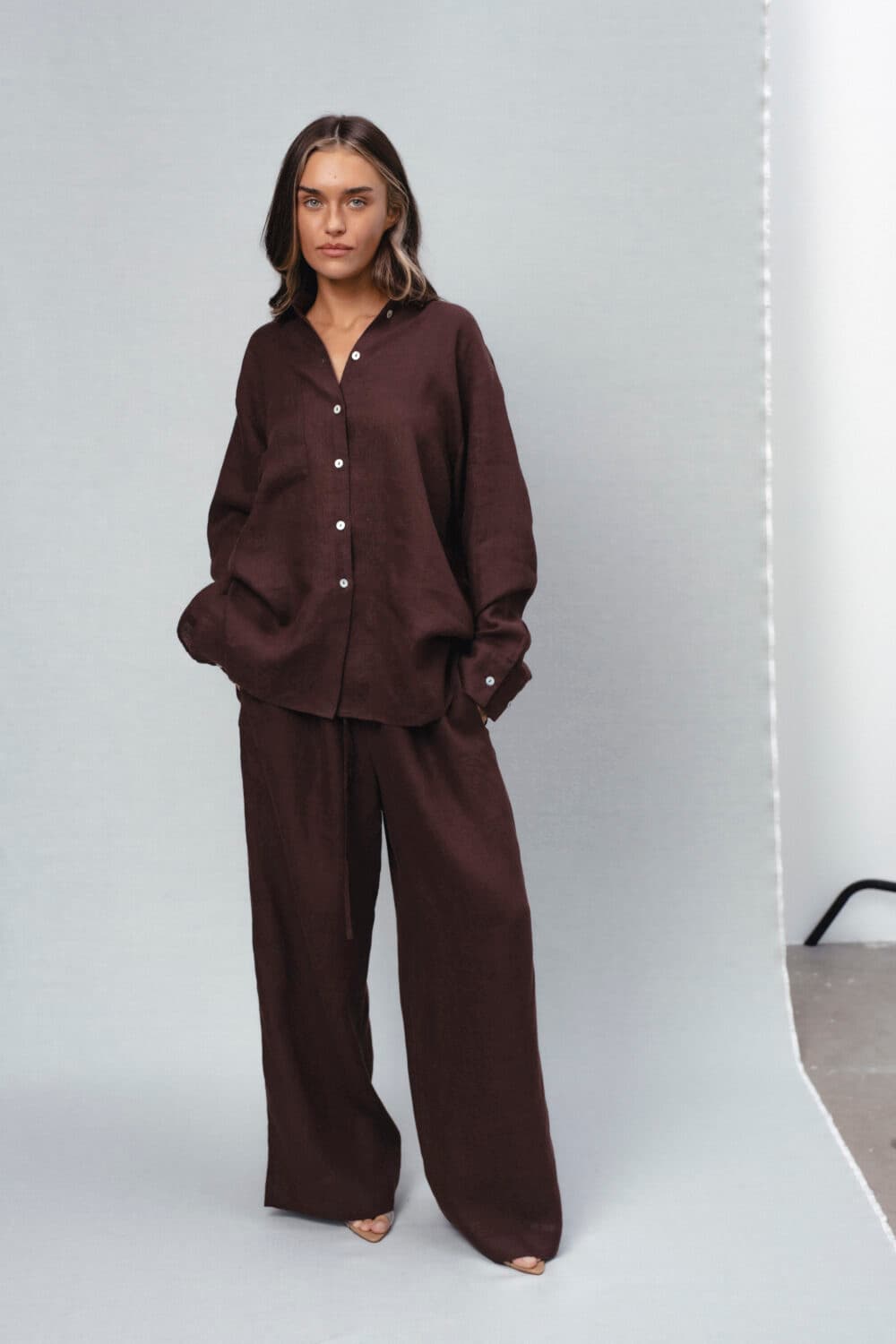 Women's clothing fashion. florida pants from unlabel ss/26 collection. Minimalist style, modern design, premium quality womenswear. Made in Lithuania.